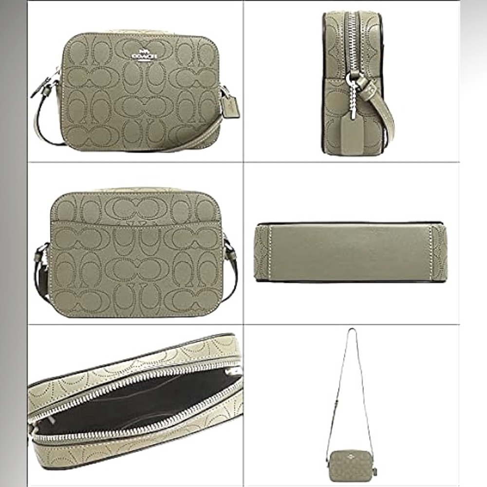 Coach Mini Modern Camera Bag Signature Perforated Leather